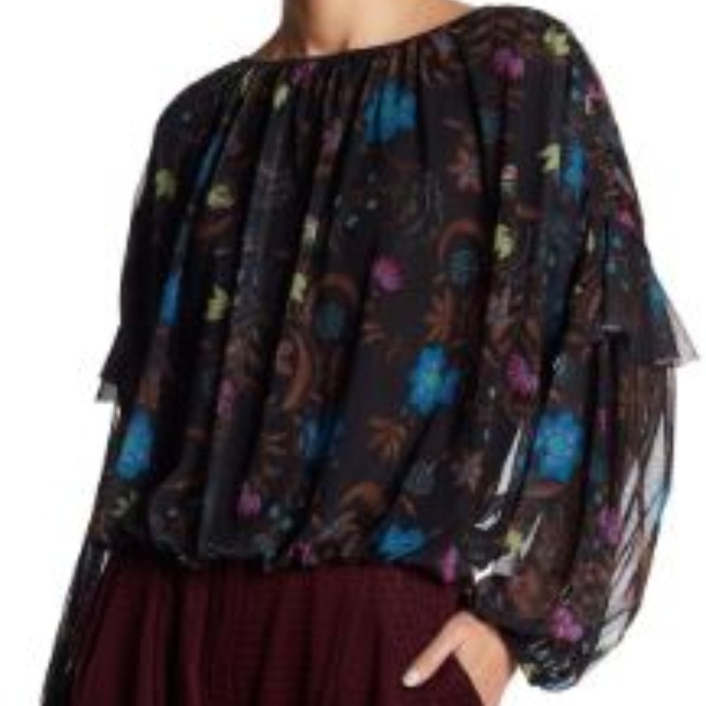 2/$25 NWT Free People Wildflower Honey Knit Blouse